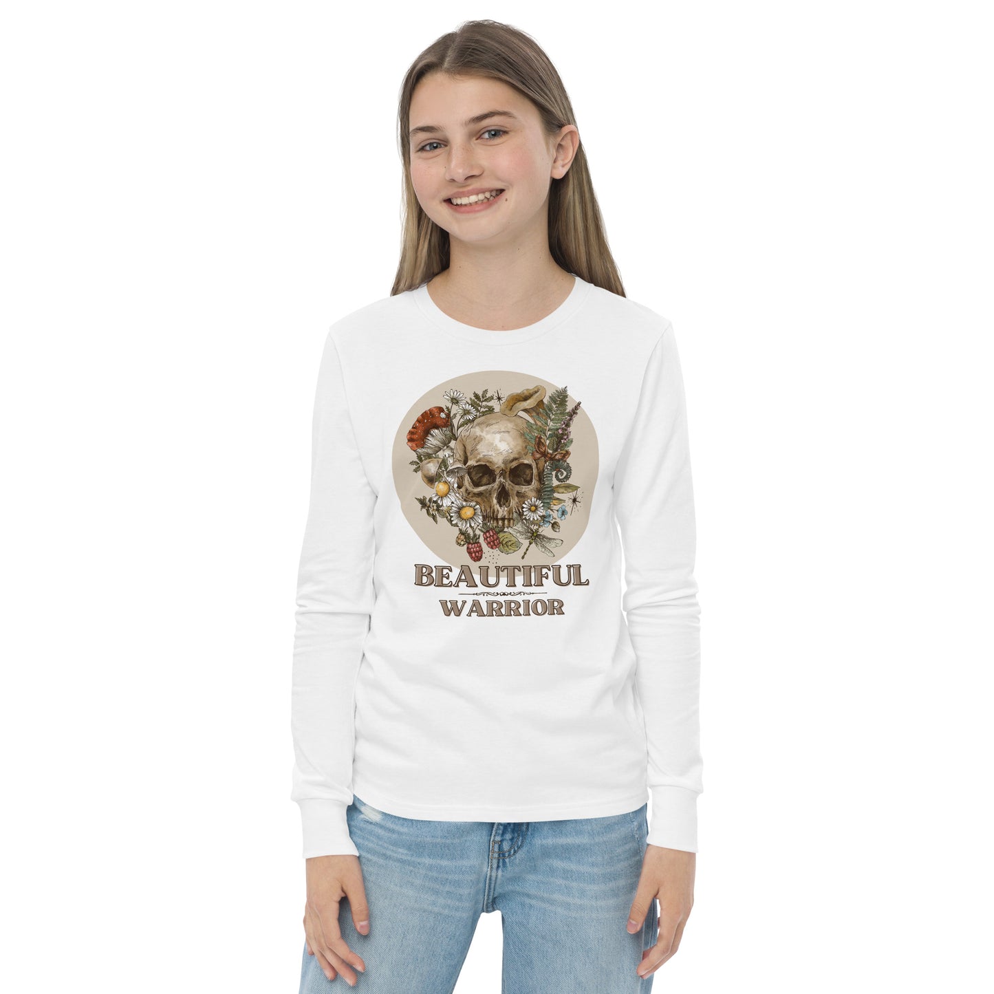 Youth Beautiful Warrior Long Sleeve T-Shirt